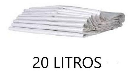 Imagem de Saco De Lixo Branco 20 Litros - Pacote Com 100 Und.