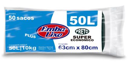 Imagem de Saco De Lixo Embalixo 50L Plus 50un