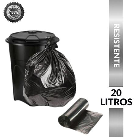 Imagem de Saco De Lixo Forte e  Econômico 20 Litros / 20 L 