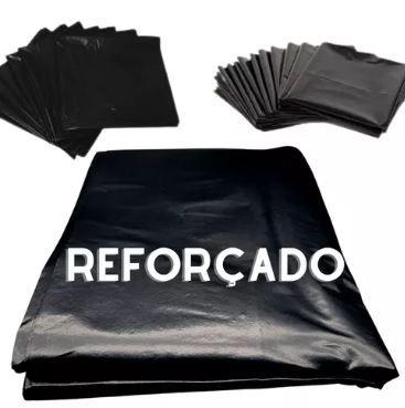 Imagem de Saco De Lixo Preto Super Reforçado Resistente Grosso Pesado Fd 5 Kilos