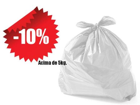 Imagem de Saco De Lixo Reforçado Branco 60 Litros Kg