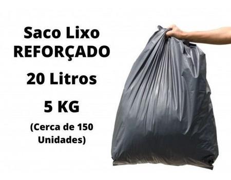 Imagem de Saco Lixo 20 Litros Reforçado 5 Kg   ( +/- 150 )  Resistente