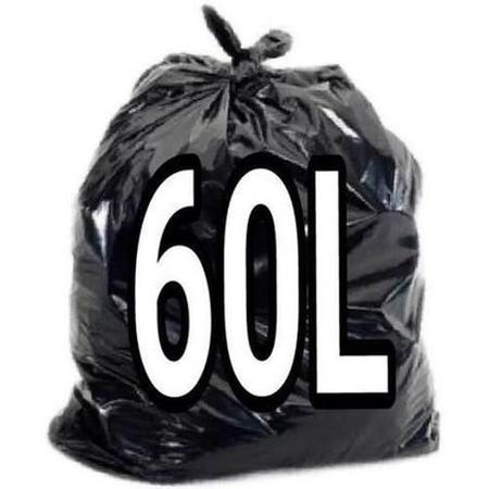 Imagem de Saco Lixo 60 Litros Fardo Com 100 Unidades Reforcado