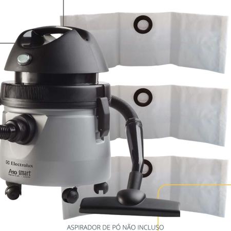 Imagem de Saco para Aspirador de Pó Electrolux Descartável A10 Smart Mod. Antigo Encaixe Bocal 65 mm com 03 unidades