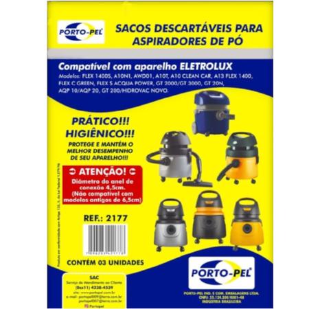 Imagem de Saco Para Aspirador De Pó Eletrolux Awd01 com 12 Unidades