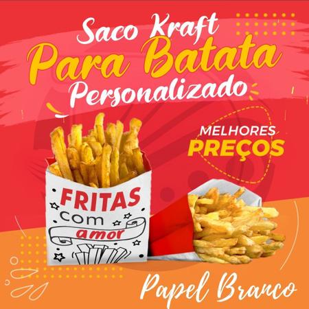 Saco Batata Frita - 08x10 cm - 100 und