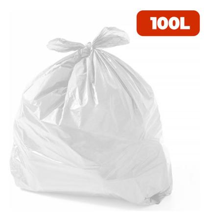 Imagem de Saco Para Lixo 100 Litros Bl7 Leitoso Com 100 Unidades Nalpl