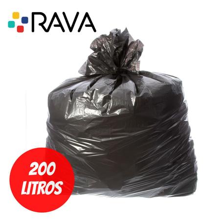 Imagem de Saco para lixo 200 litros P8 - preto - pacote com 100 unidades