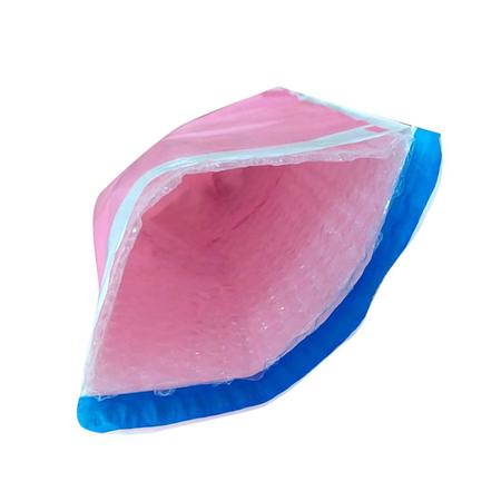 Imagem de Saco Plástico Envelope Segurança com Bolha Rosa Bebê 15x20 1000un