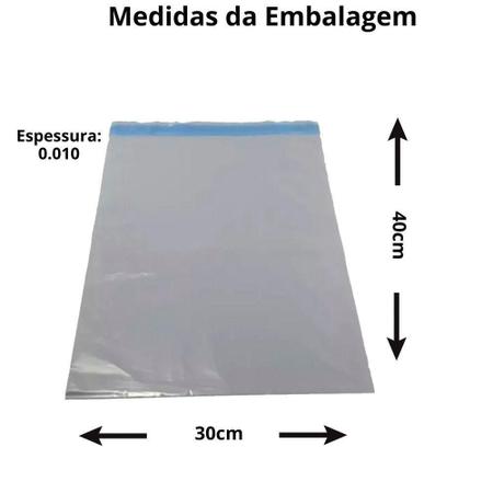 Imagem de Saco Plástico Envelope Segurança Sedex Correio 30X40 100 Und
