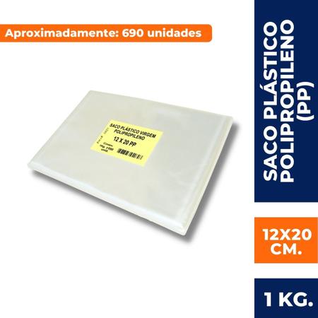 Imagem de Saco plastico pp (12x20 cm) c/ 1 kg.