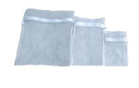 Imagem de Saco Resistente De Lavar Roupa Delicada Kit 3Pç G