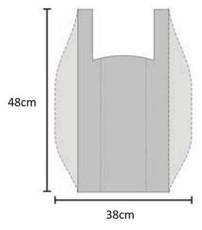 Imagem de Sacola Branca Virgem Resistente Tipo A Fardo c/5kg