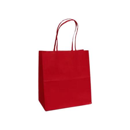 Imagem de Sacola de Papel - Vermelho 5980 10UN - 23,5x17x28cm - Rizzo