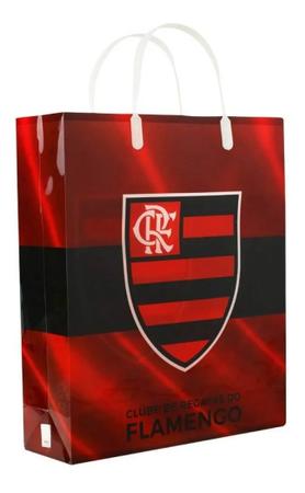 Imagem de Sacola De Presentes Escudo Time 33x9x27cm - Flamengo