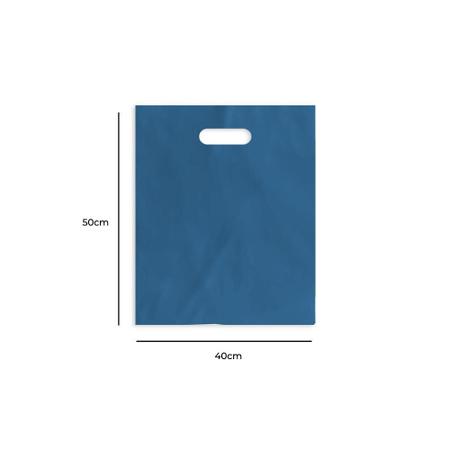 Sacola Plástica Boca De Palhaço Reta ul 40X50 100 Unidades - Envelopes Express Imagem de Sacola Plástica Boca De Palhaço Reta ul 40X50 100 Unidades