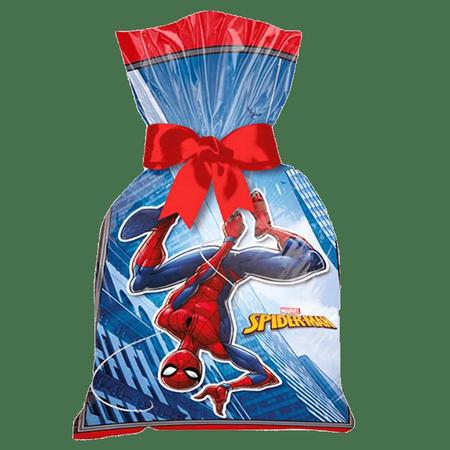 Imagem de Sacola Surpresa Spider Man Animação Homem Aranha 14x27cm c/ 12 unids - Regina