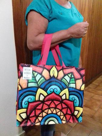 Imagem de Sacolas Ecobag de Ráfia 1 Grande 1 Média 1 Mini Sortido B4U