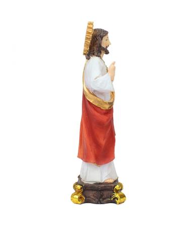 Imagem de Sagrado Coração De Jesus 15cm - Enfeite Resina