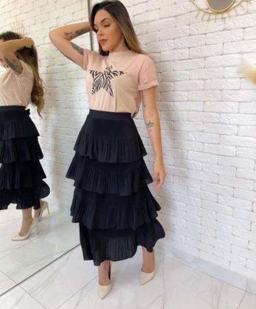 Saias babados store