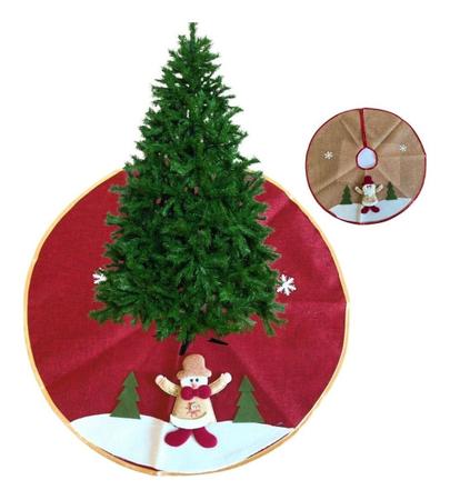 Saia de árvore de Natal de 76 cm padrão bonito dos desenhos animados raposas  pequena saia de árvore tapete de festa casa de fazenda tapete de árvore de  natal para decoração de