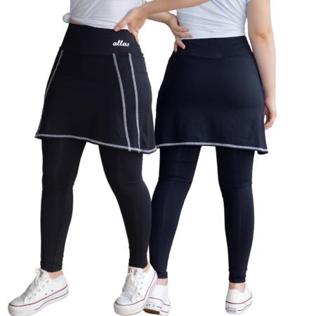 Saia Cal a Fitness Evang lica Poliamida Uv50 Cintura Alta