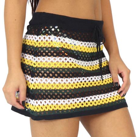 Saida de store croche saia