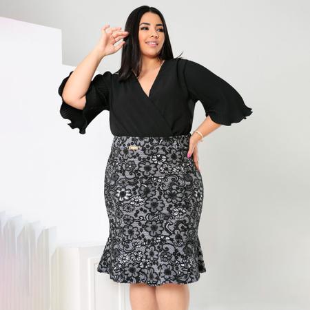 Saia rodada best sale plus size