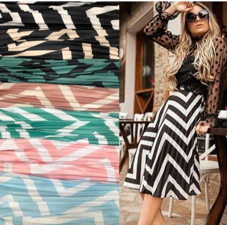 saia feminina midi plissada estampa etnica moda filo Saia