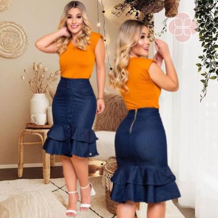Saia sales jeans moderna