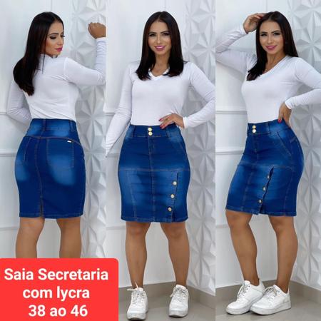 Fotos de saia jeans sales
