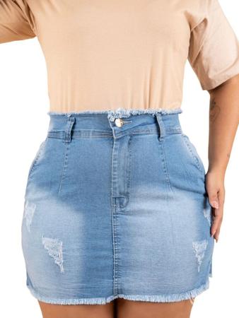Saia desfiada on sale no cós