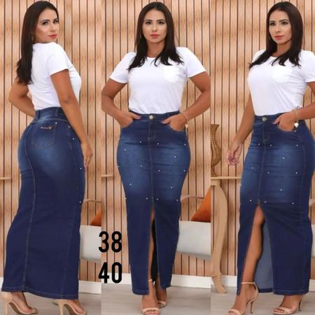 Saias jeans sale kadoche