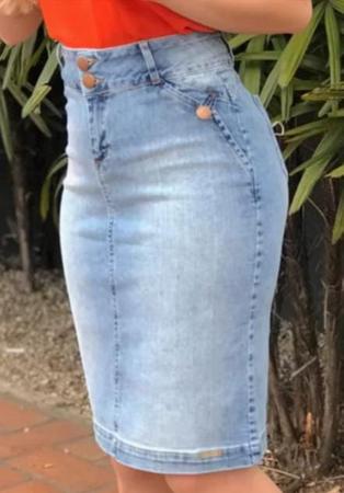 Saia 2024 jeans pikuxa