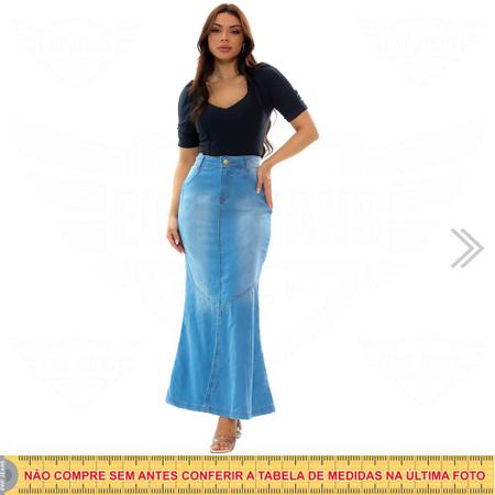 Saia longa azul claro 2025