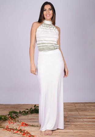 Saia sereia on sale longa branca