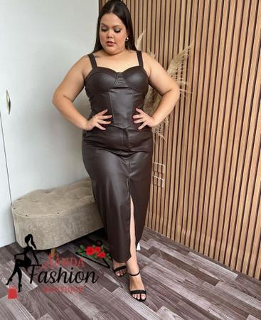 Imagem de Saia Midi Plus size /Courinho 