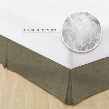 Imagem de Saia Para Cama Box Casal Jacquard Admirare