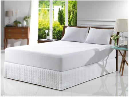 Imagem de Saia para Cama Box King Size 193x203cm Branca