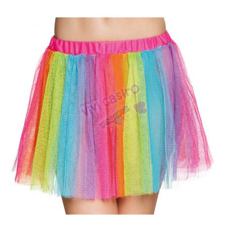 Saia colorida cheap carnaval
