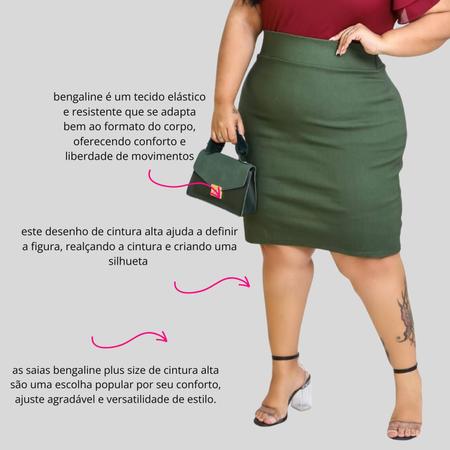 Imagem de Saias Evangélicas Feminina Plus Size Kit 03 Unidades