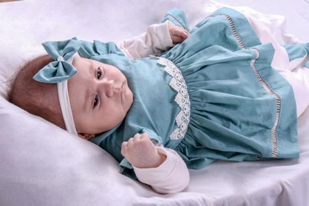 Imagem de Saida de Maternidade Para Bebe Menina Rose 04 peças Maria Alice  Roupas Para Bebê