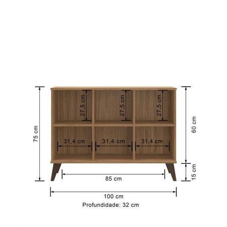 Imagem de Sala de Estar Completa com Estante, Buffet e Mesa de Centro Decibal