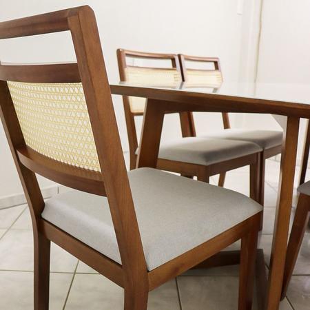 Imagem de Sala de Jantar Madeira Maciça com 6 Cadeiras 2,0x1,0 metros - Luna - Art Salas