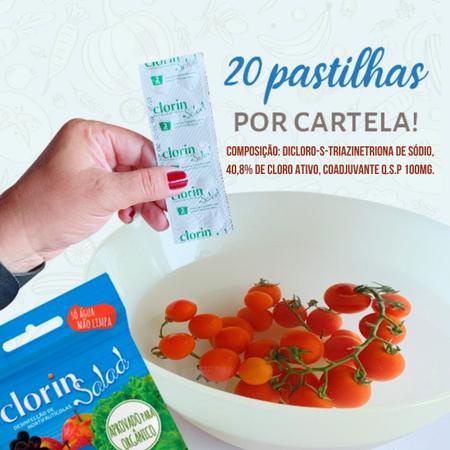 Imagem de Salad 20 Pastilhas Para Limpeza de Frutas e Verduras Ameixa