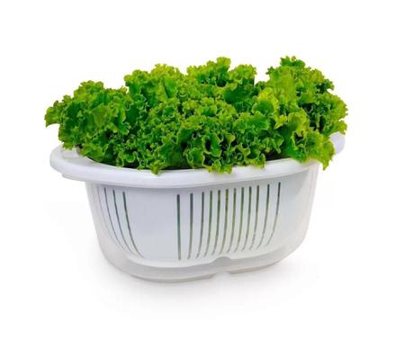 Imagem de Saladeira Prática Com Escorredor 3L Servir Saladas - Usual