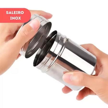 Imagem de Saleiro Inox 5x7cm Em Casa Tem