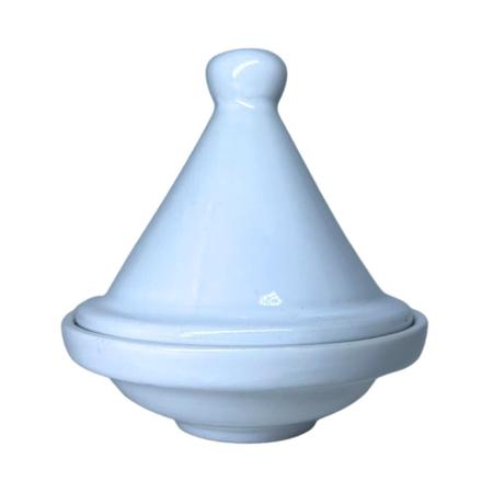 Imagem de Saleiro Marroquino Tagine Porcelana Resistente Rita Lobo Branco