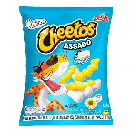 Cheetos onda sabor requeijão - Elma Chips - 150 g