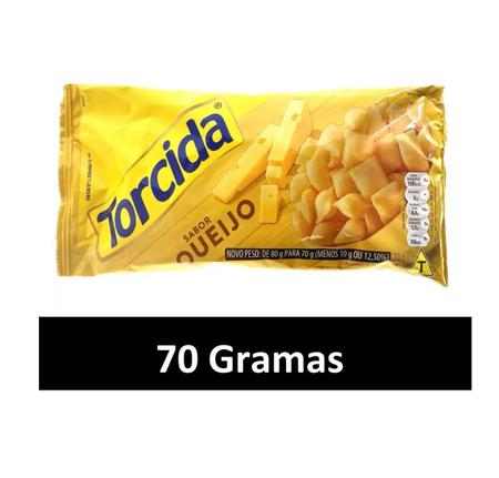 Imagem de Salgadinho Torcida Queijo 70G - Lucky- Kit 10 Pacotes
